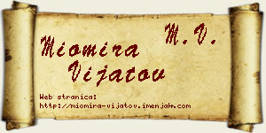 Miomira Vijatov vizit kartica